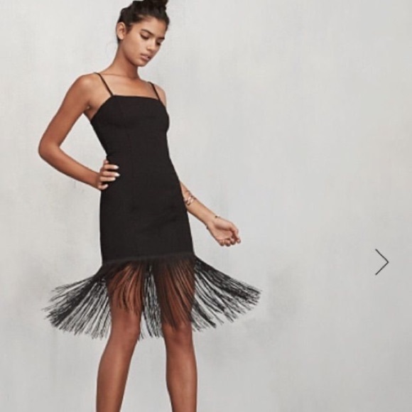 reformation fringe dress